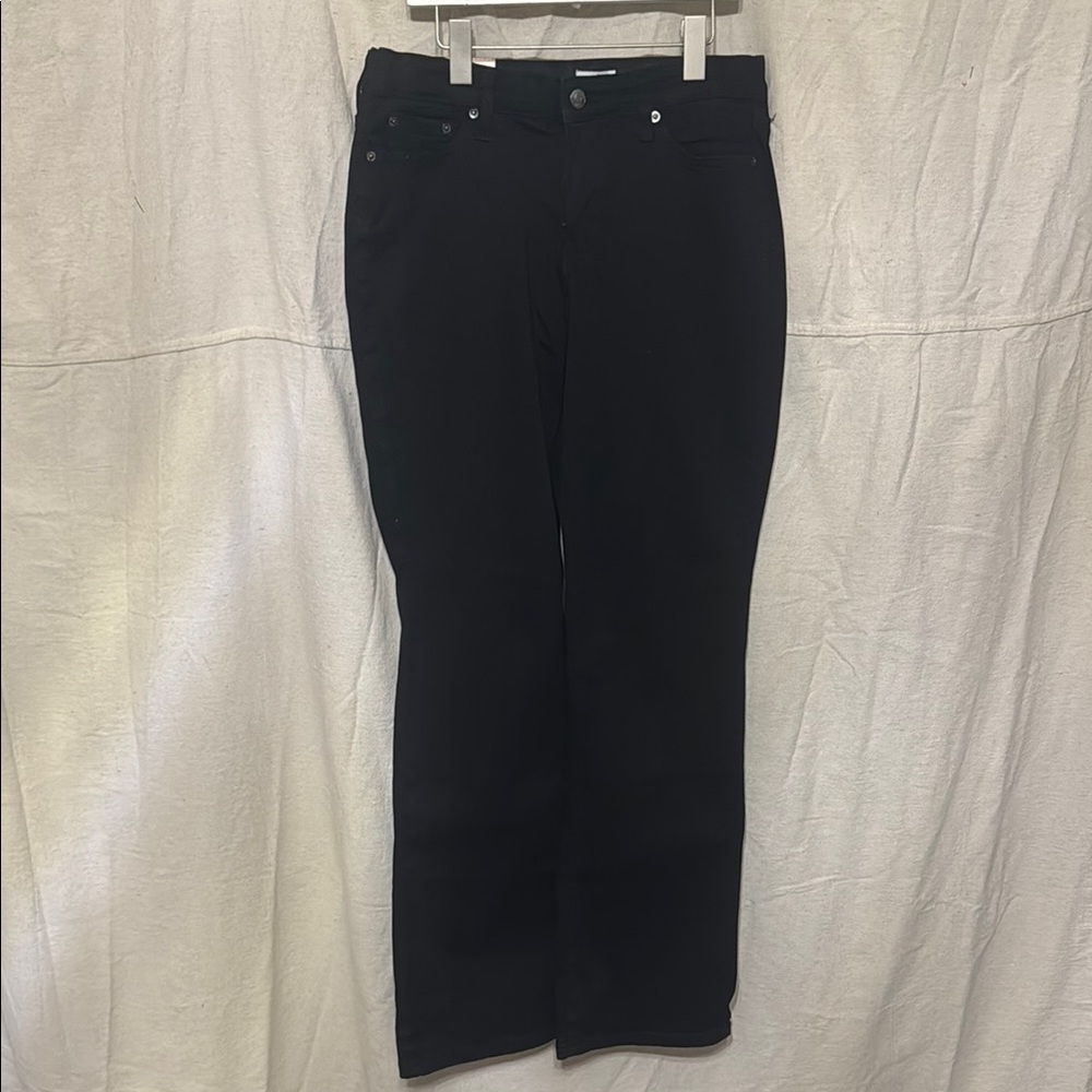 Wonderfly stretch waist black straight leg jeans NWT